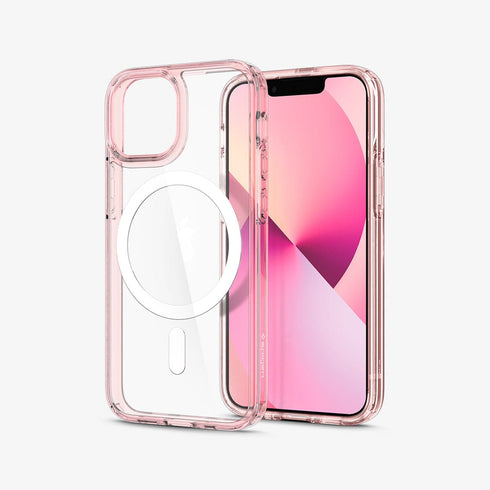 ACS03210 - iPhone 13 Pro Max Case Ultra Hybrid Mag Safe Compatible in white showing the back